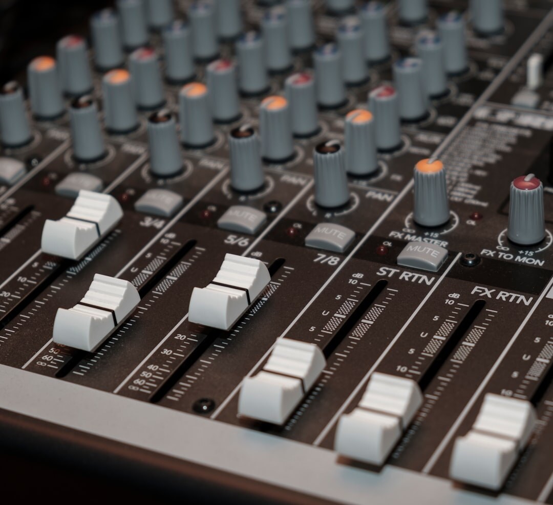 Sound engineer man